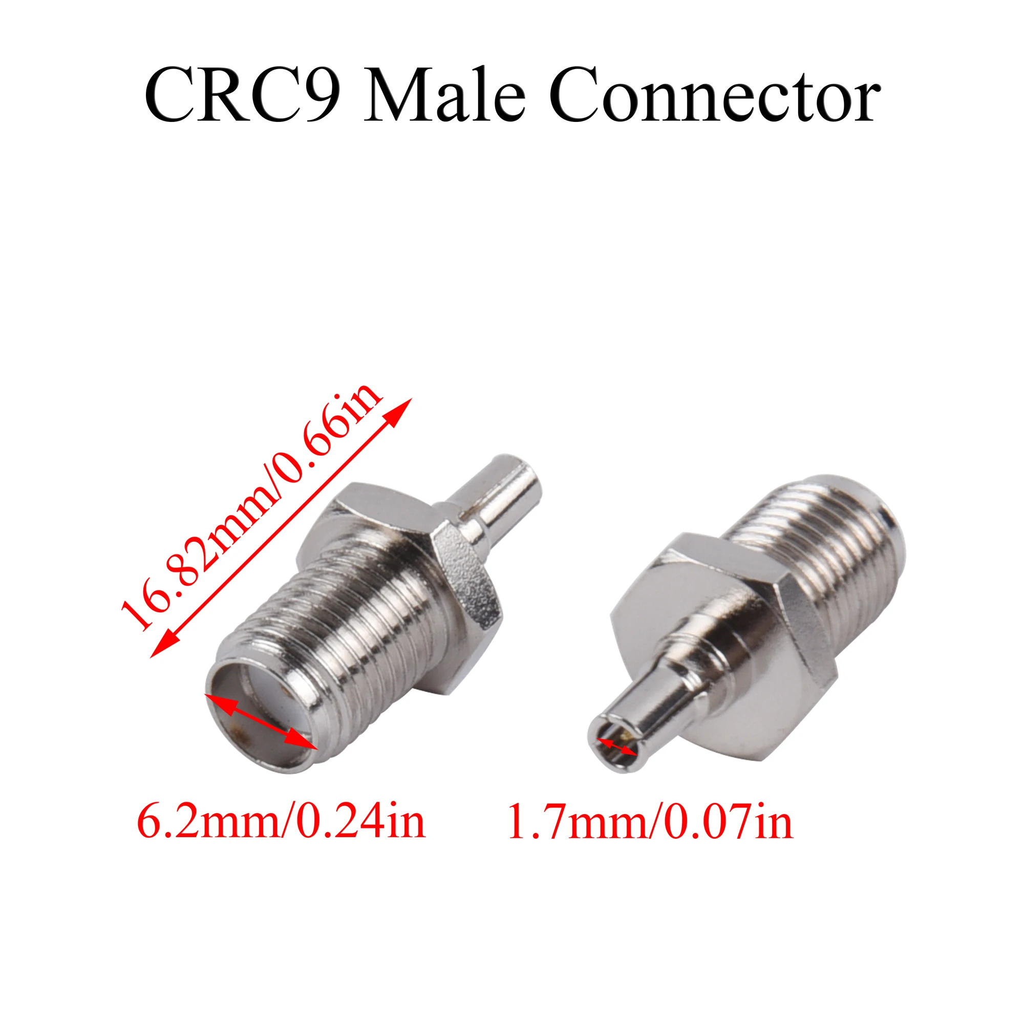 5 ชิ้น RF Coaxial Connector SMA หญิง TS9 CRC9 ปลั๊กอะแดปเตอร์ใช้สําหรับ Modem Router เสาอากาศ Repeater สัญญาณ Booster