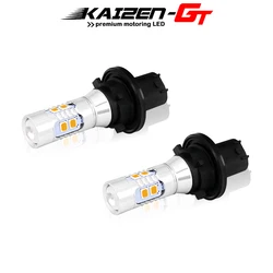 Canbus Error Free PH24W PHC24WY Amber White 10-SMD LED Front Turn Signal Light Bulbs For Audi Cadillac GMC Lincoln Porsche etc