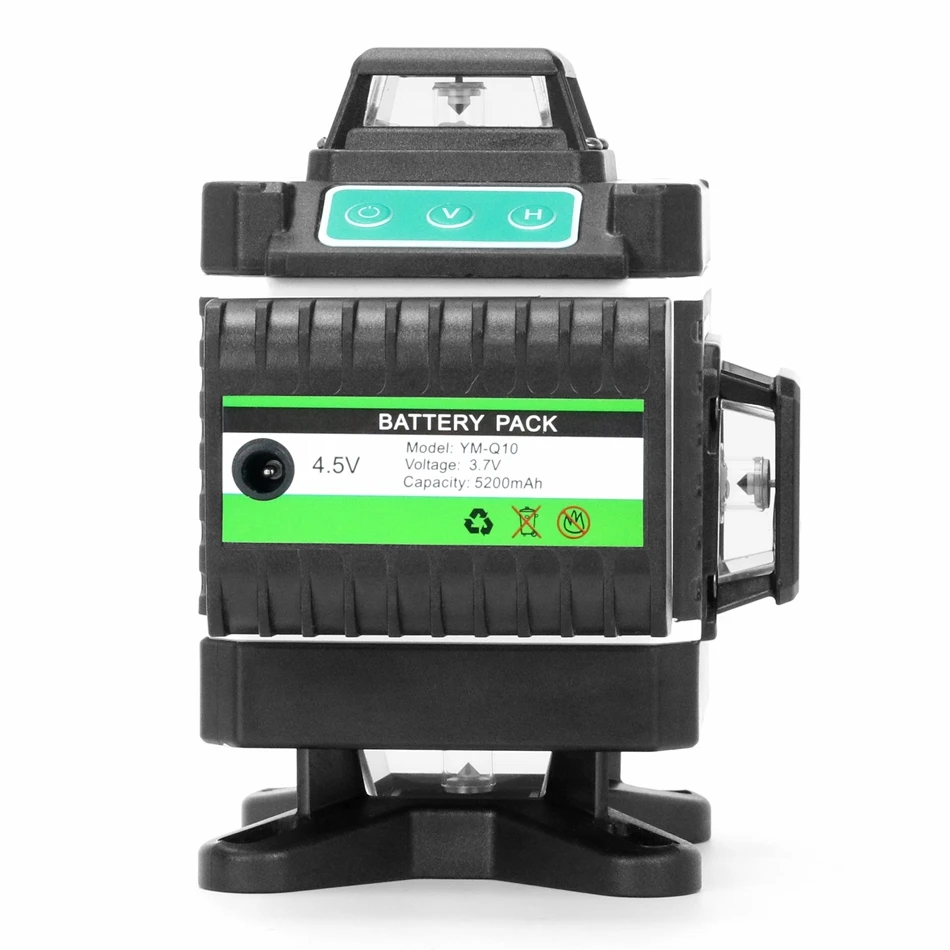 Kaitian 360 Laser Level Tripod Green Beam Cross 16 Lines 4D Battery Self-Leveling Vertical&Horizontal Nivel Laser Level Receiver