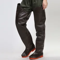 Waterproof Anti-Wear Fishing Pants Men Women Non-slip Rain Boots Outdoor Farmer Fisher Hunting Wading Trousers EU 38-46