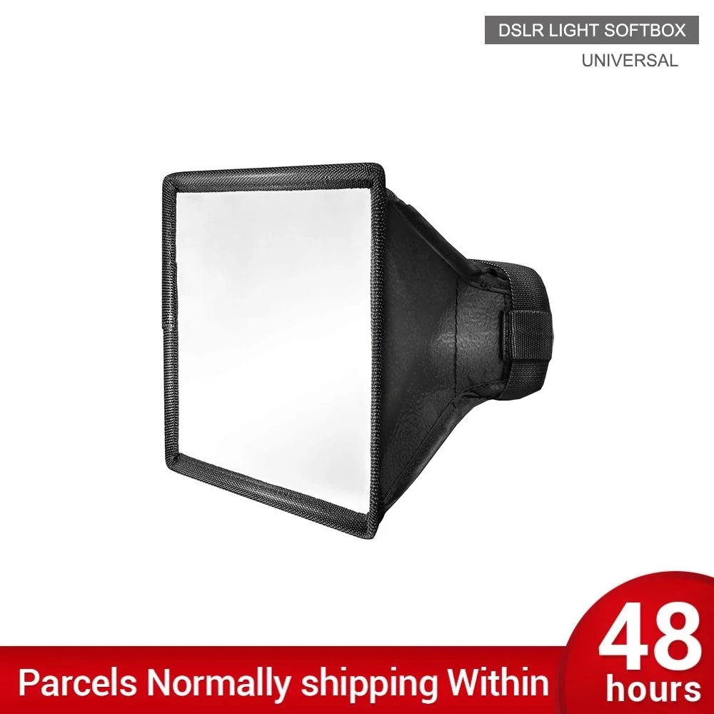 Refletor de flash universal para câmera, refletor de luz softbox, suave, com bolsa de armazenamento para câmera canon nikon, dropshipping