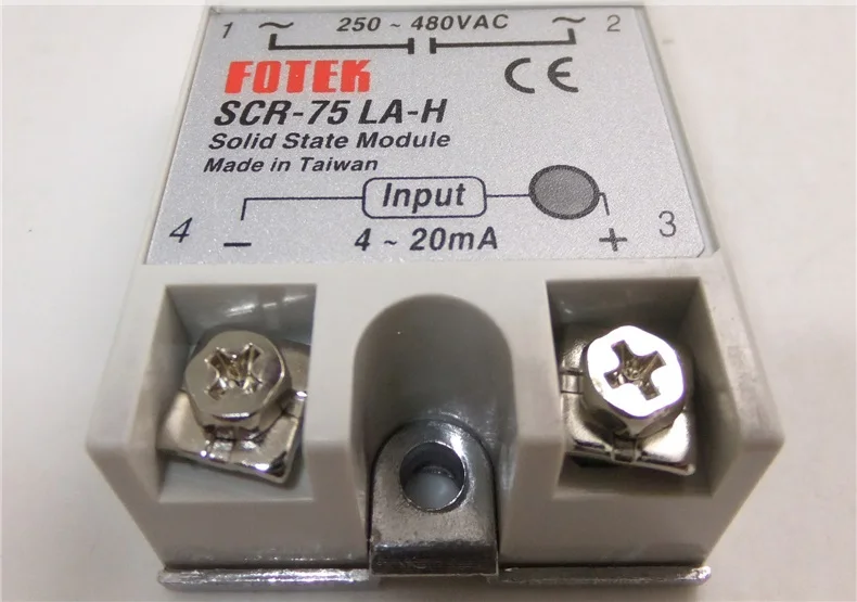 Original  Taiwan's  solid state relay FOTEK / SCR module SCR-75LA-H