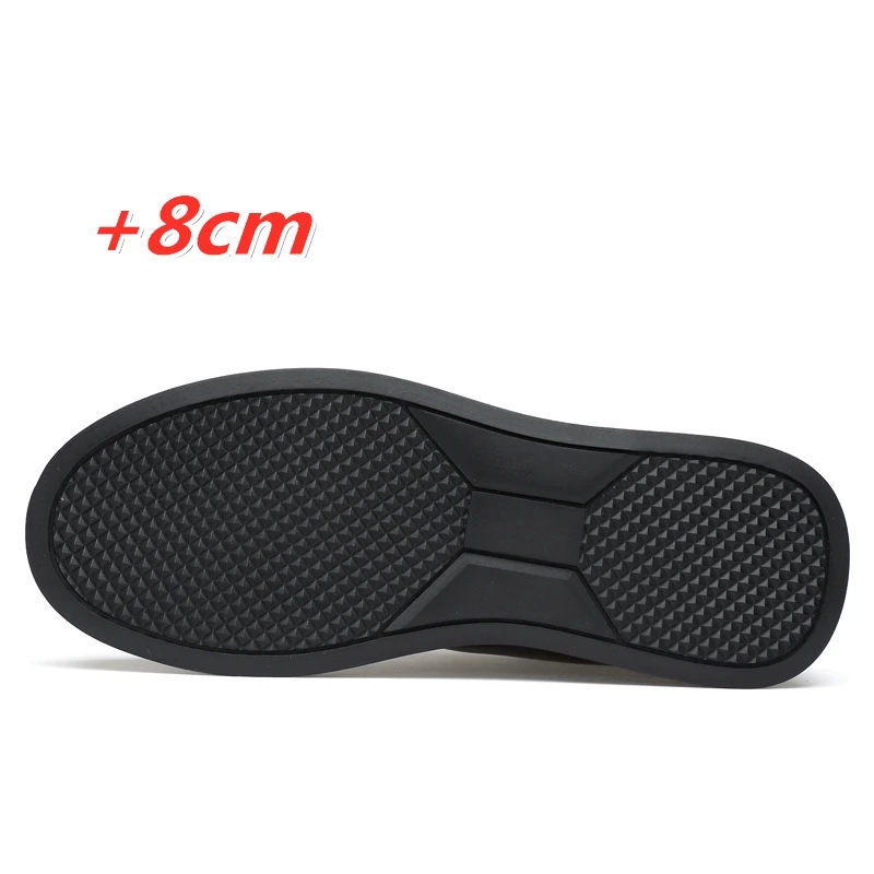 Hoge Kwaliteit Alle Zwarte Mannen Lederen Casual Schoenen Verhogen Simple Pure Black Sneakers Mode Ademende Sneakers Mode Flats