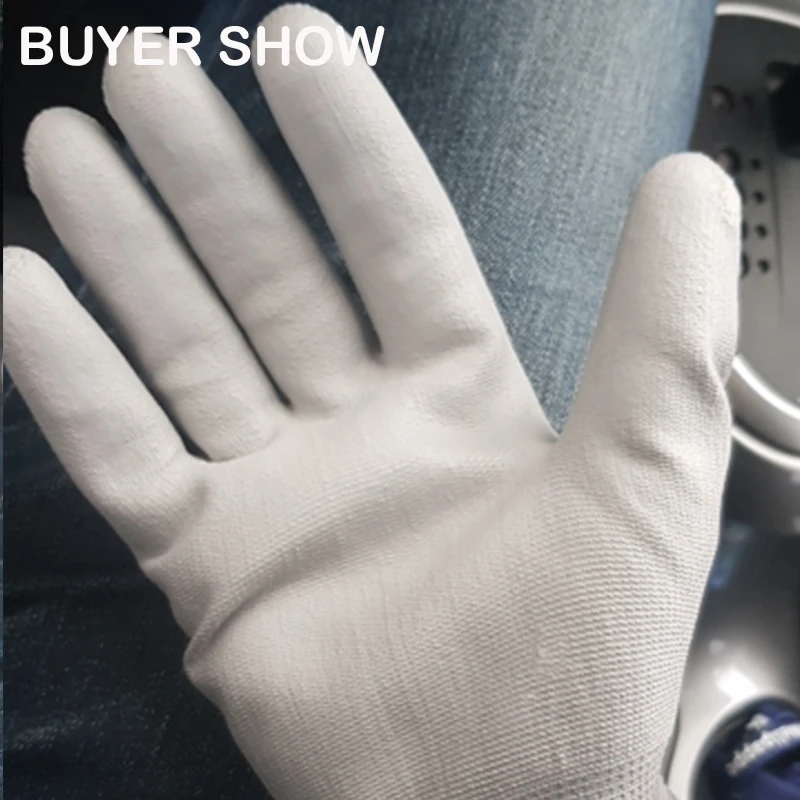 12 Pairs Safety Protective Coated PU Work Gloves Palm Coated Glove Mechanic Working Gloves CE Certificated EN388 4131X