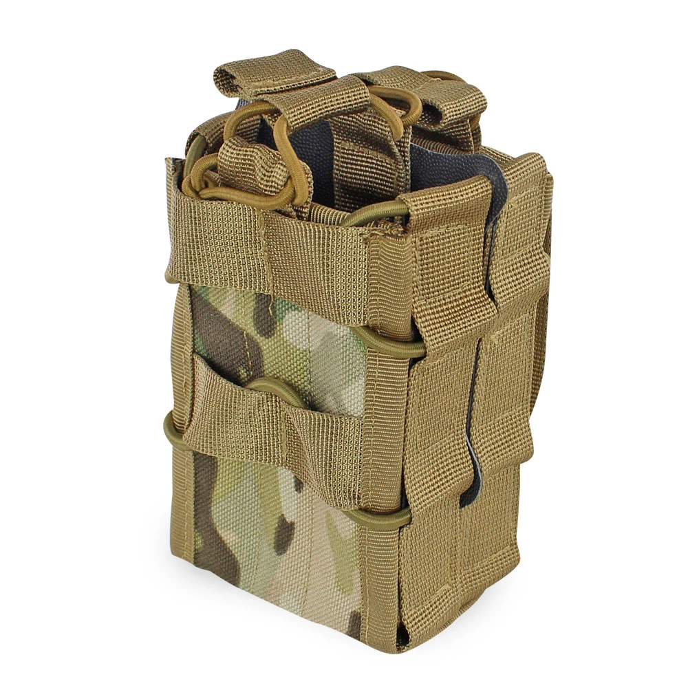 Molle System Magazine Pouch 1000D Nylon Double Layer Storage Bag Airsoft Tactical AK 7.62 M4 5.56 Rifle Hunting Accessories