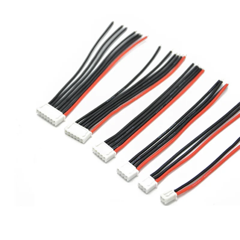 

1S 2S 3S 4S 6S 7S 8S LiPo Battery Balance Connector XH2.54mm Plug зарядный штекер 2-9pin с силиконовым проводом 22AWG