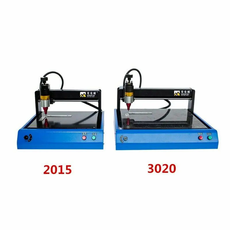 CNC 2015 Stainless Steel Metal Printer Nameplate Cutting Plotter 3020 Code Electric Marking Engraving Machine 300*200mm