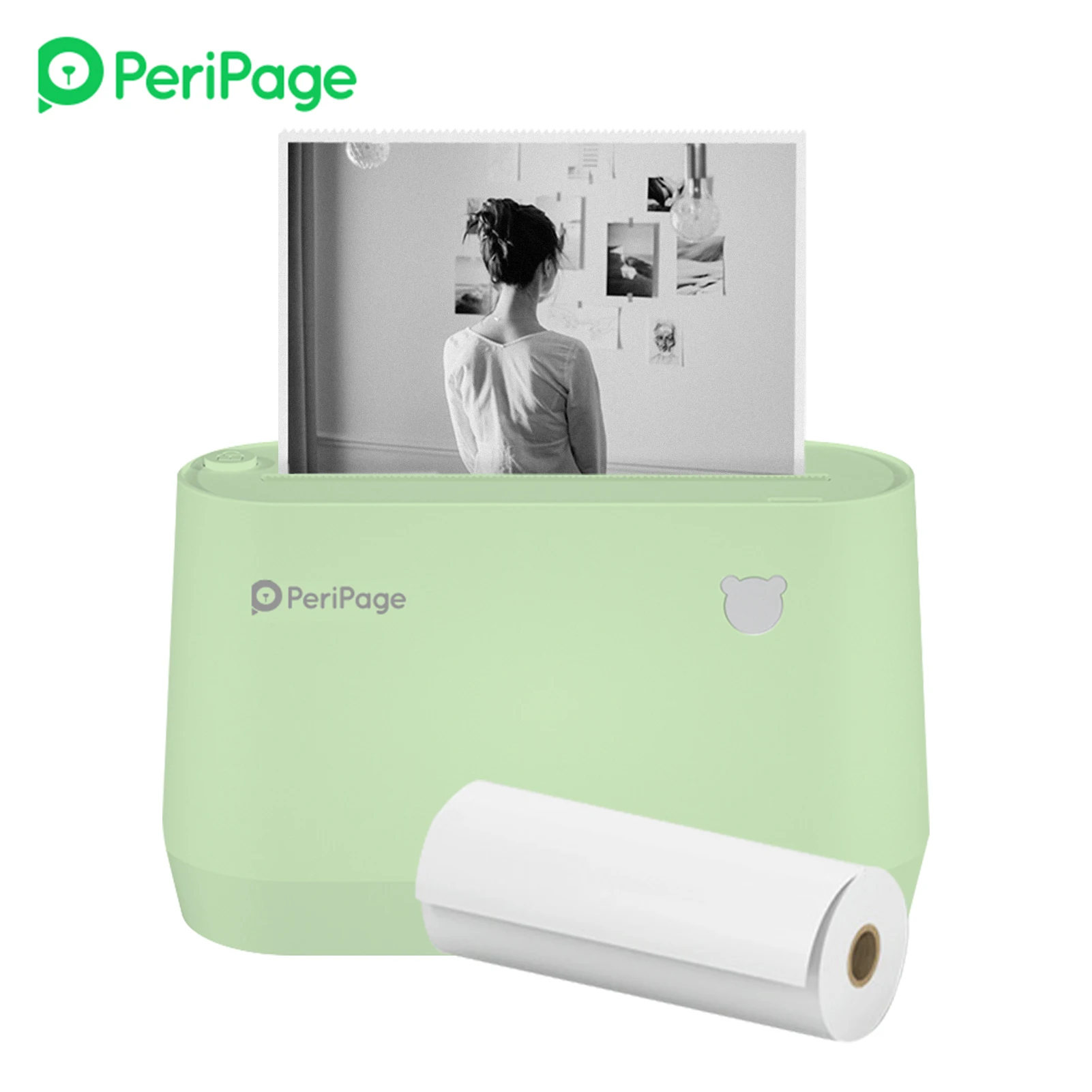 PeriPage A9 Pro BT Portable Thermal Pocket Printer 304dpi Grayscale Mode Mini Photo Printer Receipt Label 56mm/77mm Paper Width