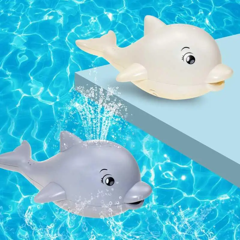 New Baby Bath Toys Spray Water Shower Swim Pool Bathing Electric Whale Bath Ball with Light Music LED Light Toys  for Kids Gift