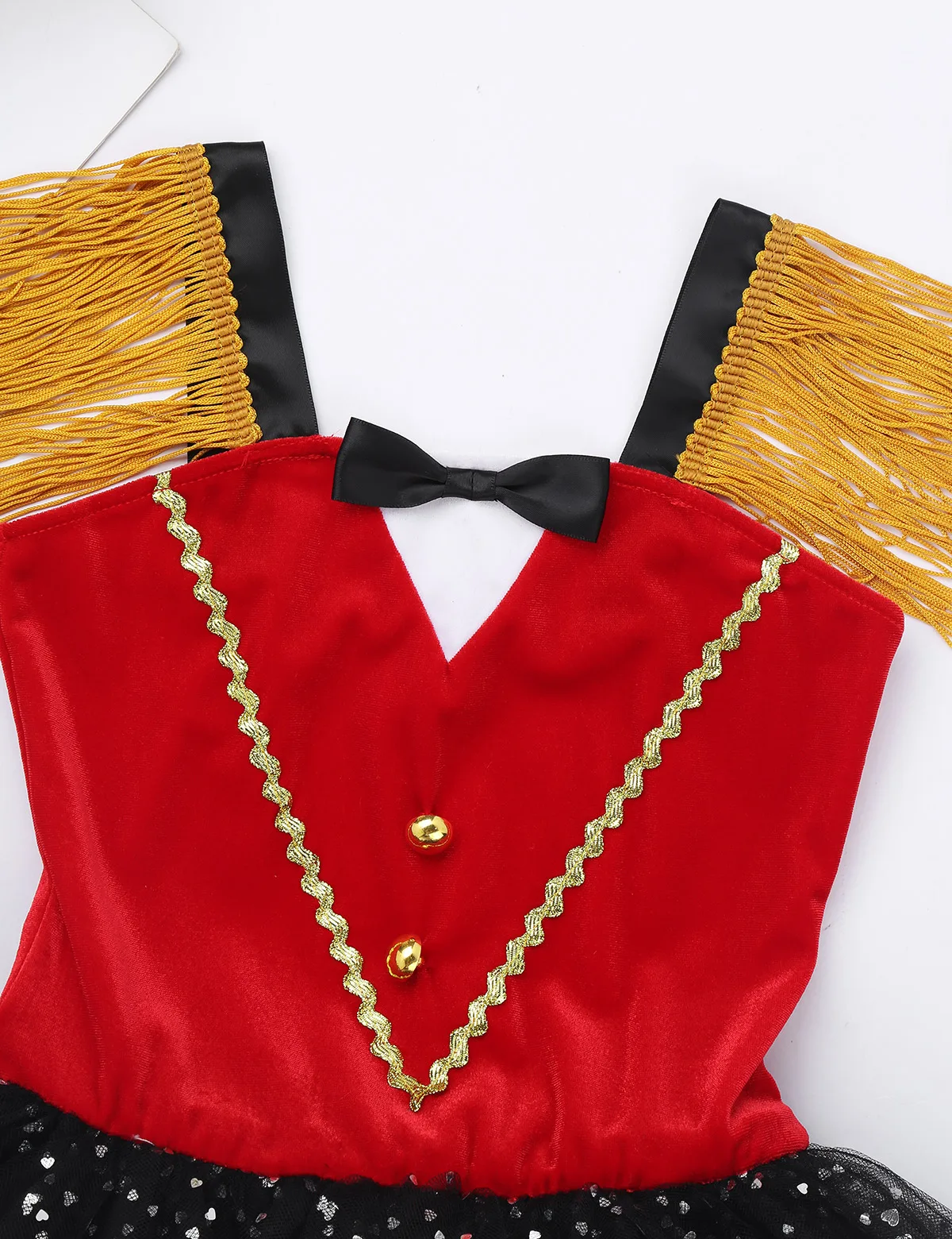Marching Band Uniform Girl's Circus Ringmaster Costumes Mesh Tulle Tutu Leotard Dress Carnival Party Acrobat Performance Outfit