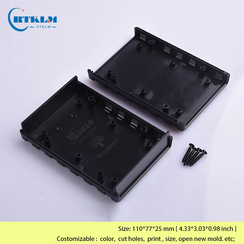 Plastic enclosure housing for electronics abs plastic project junction box diy instrument case Desktop shell 110*77*25mm