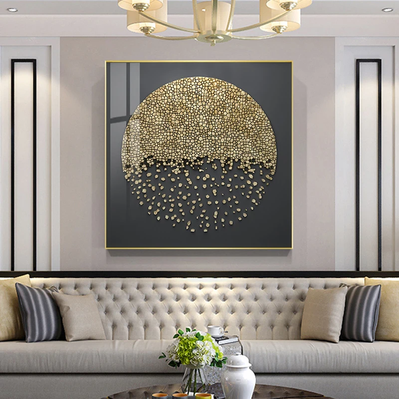 EECAMAIL Diy Diamond Painting Full Diamond Embroidered Abstract Geometric Creative Living Room Hotel Home Decoration No Frame