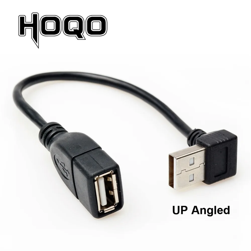 short 10cm 20cm 90 Degree USB Male to Female Extension Cable UP/Down/left/Right angled USB2.0 Type A M/F Extension Adaptor Cord