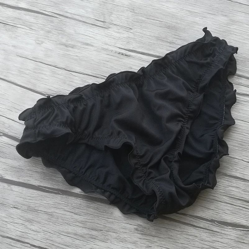 Mujer Bikini inferior cintura baja bañadores para niña traje de baño negro Biquini brasileño Bottoms Sexy traje de baño Tanga bottoms