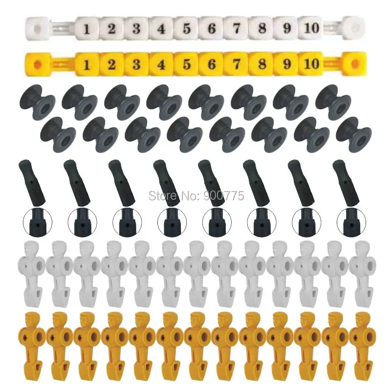 Foosball เปลี่ยนชิ้นส่วนฟุตบอลตารางเกมสำหรับผู้ใหญ่ของใช้บนโต๊ะ26 + 2ลูก + 16แบริ่ง + 8จับสำหรับ55 "ตาราง