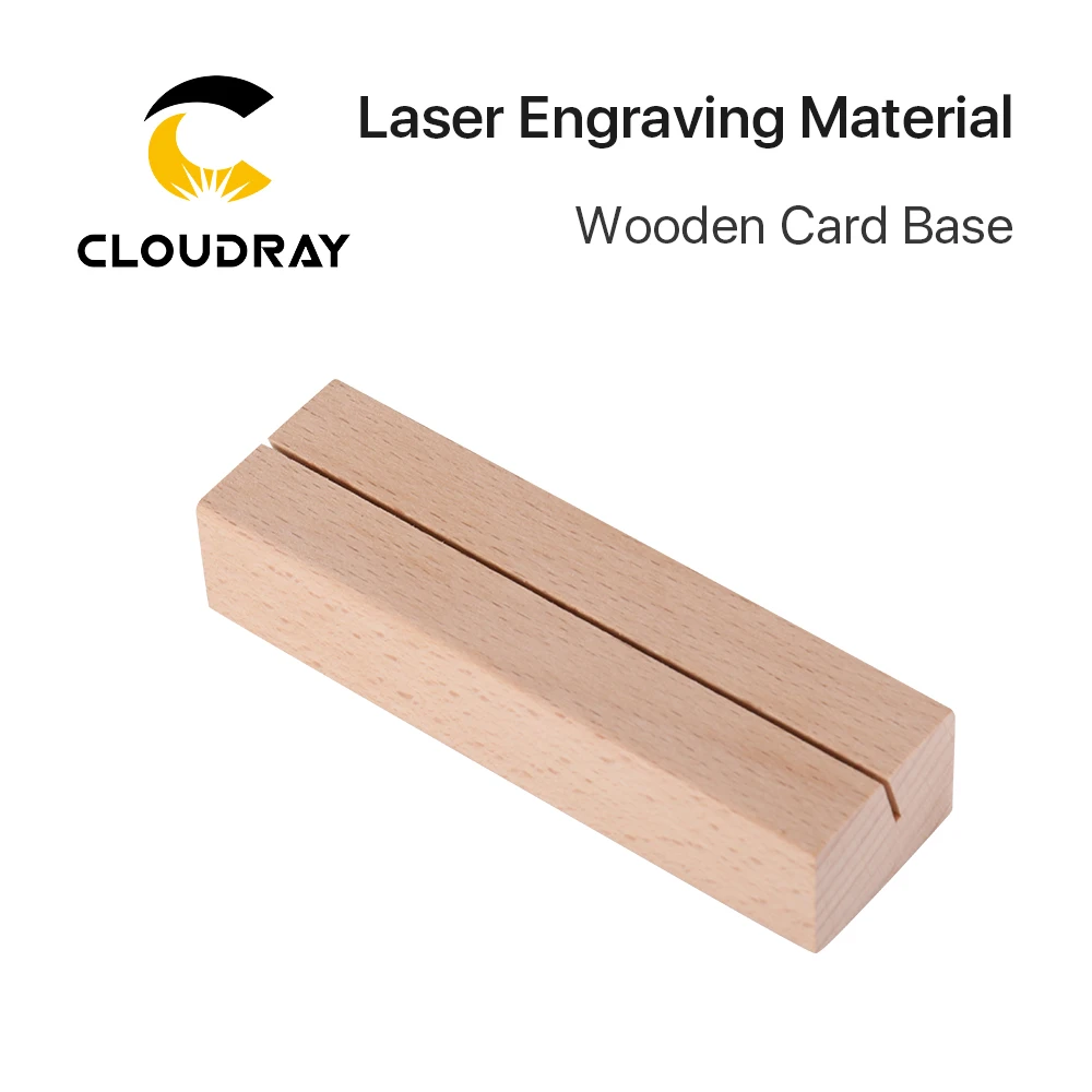 Cloudray Laser Engraving Material Wooden Card Base 10*3*2mm for Co2 Marking & Engraving Machine