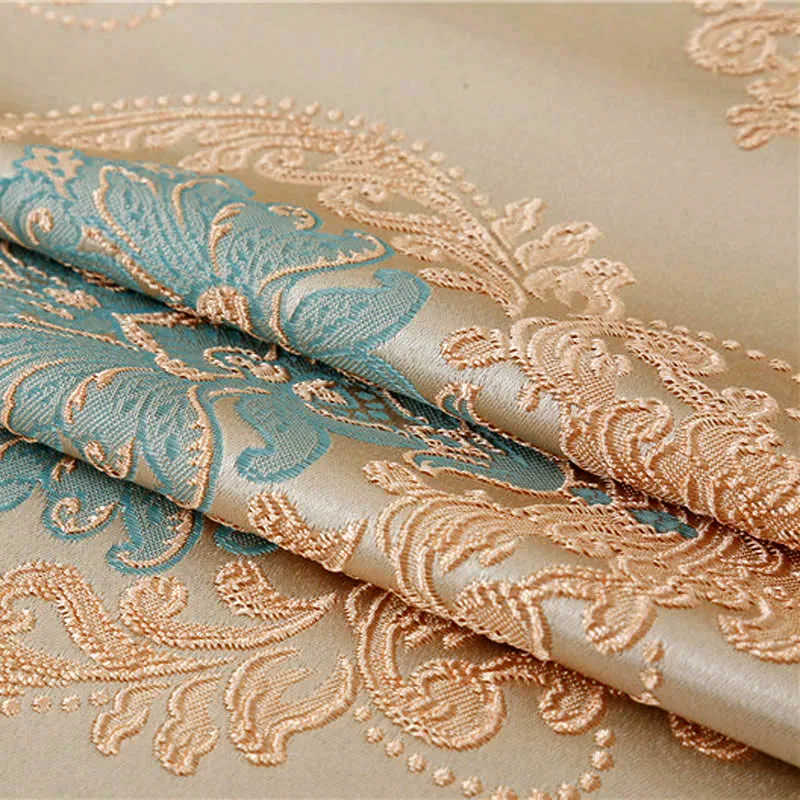 Luxury European Style New Embroidery Drapery Curtain Material curtains luxury barpque Euro Flower Embroidery Curtains Finished