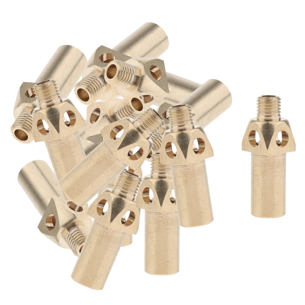 50Pcs Heavy Duty Premium Brass Natural Gas Jet Gas Burner Tips Propane Replacement Tip/ Nozzle/ Jet