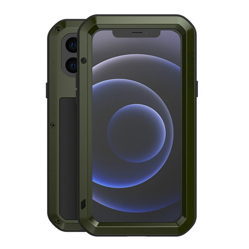 

Heavy Duty Armor Phone Case For iPhone 12 Pro Max Metal Aluminum Protective Armor Cases For iPhone 12 12 Mini Gorilla Cover Capa