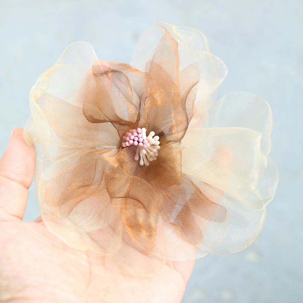 5 Stück/Set DIY Handgemachte Blumen-Applikationen zum Aufnähen auf Kleidung, Rosenknospen-Broschen-Accessoires für Haarnadeln, Schuhe, Dekorationszubehör – Detail 38