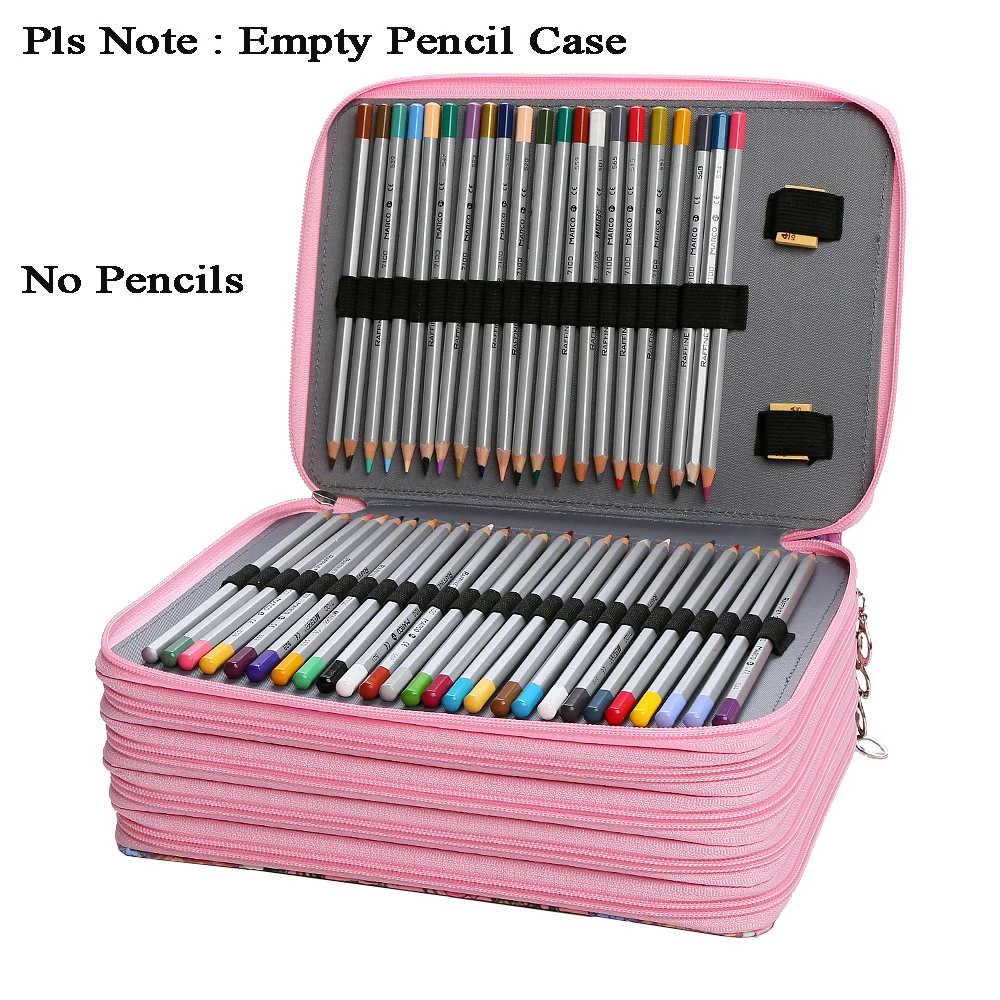 Cute Pencil School Case 120/200/252 Slots Stationery for Office Pencilcase Girls Large Capacity Pen Bag Big Holder Box Supplies