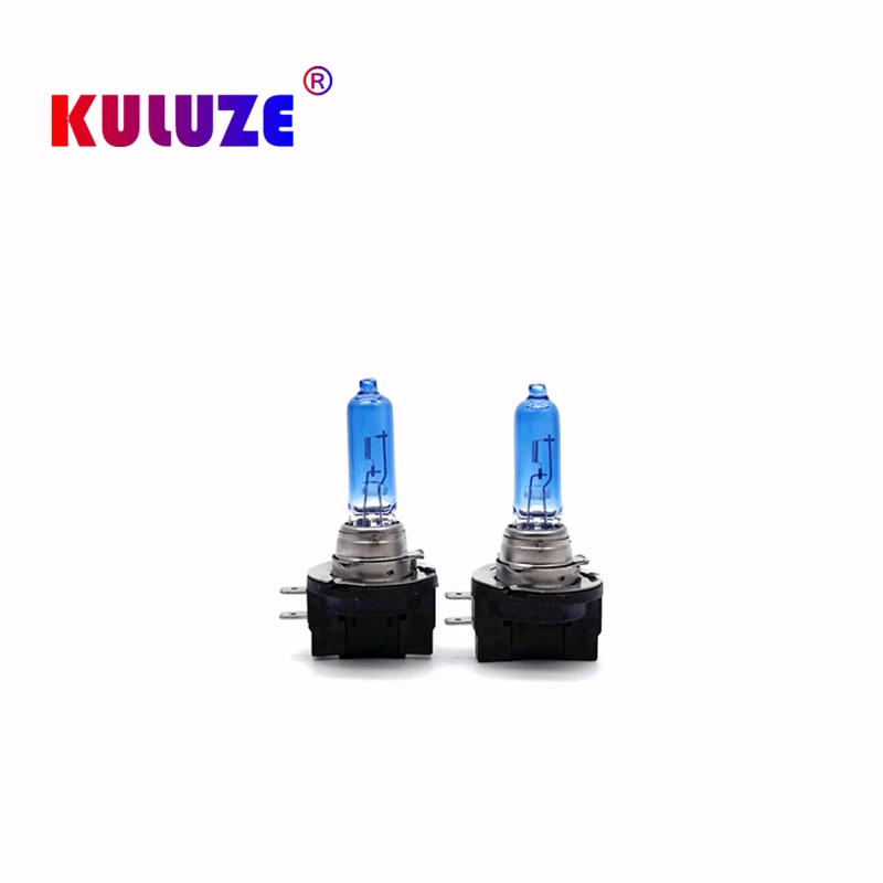 2 sztuk H11B 55W intensywna biała żarówki halogenowe światła przeciwmgielne High Power reflektory samochodowe lampy PGJY19-2 100W hurtownie światła samochodowe 5800K