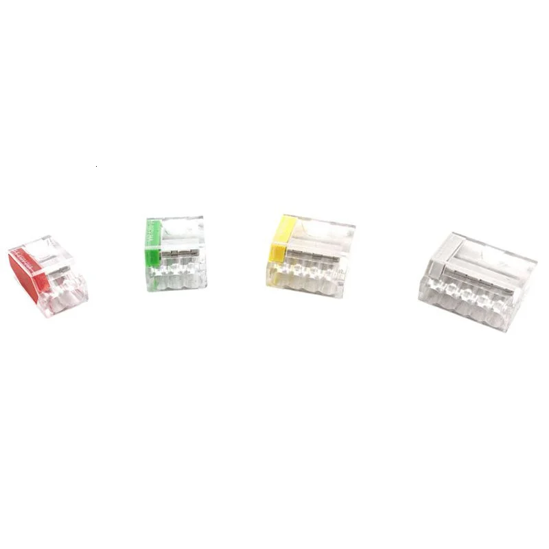 Universal Compact Fiação Condutor, Push-in Terminal Bloco, LED Conector, Fio Conector, Mini Conectores Rápidos, 252, 253, 254, 255