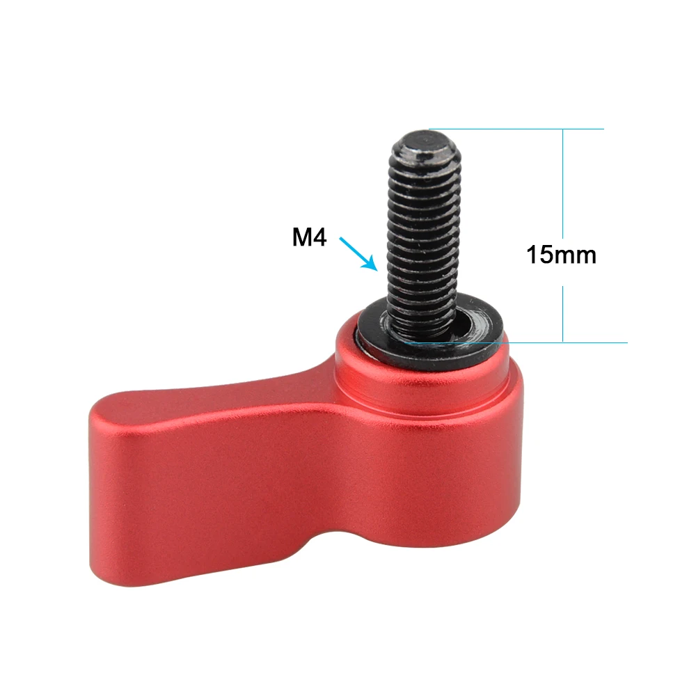 CAMVATE-M4男性用回転ノブ、調整可能な親指レバーねじ、カメラアクセサリー、ロッドクランプハンドル、qrプレート、長さ15mm