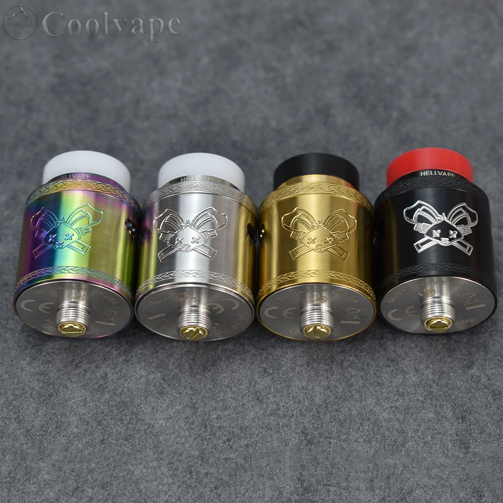 Dead Rabbit V2 RDA 24mm con Squonk BF PIN, atomizador de tanque de vaporizador de cigarrillo electrónico de reconstrucción de bobina única/dual vs Kylin M Pro RTA