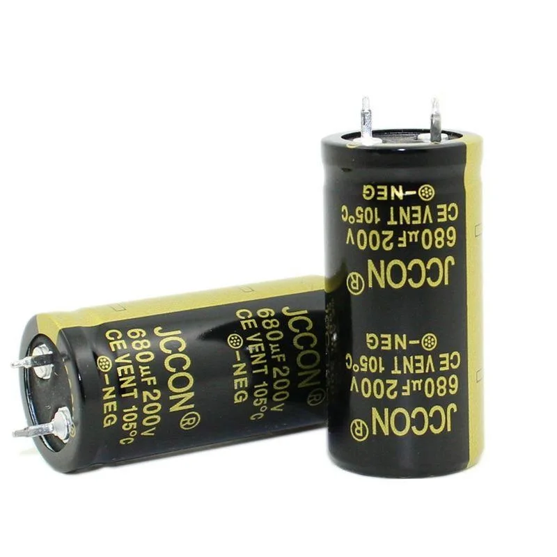 200v680uf JCCON القرن الألومنيوم كهربائيا مكثف حجم 22*45 العاكس السلطة