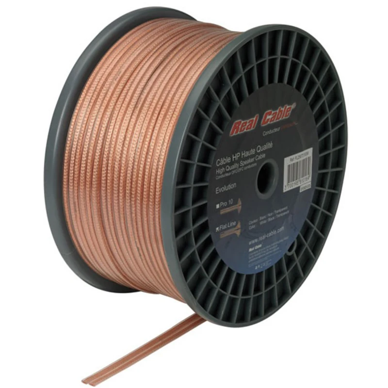 hifi French real cable audio speaker cable fl400 series flat line 99.99% oxygen-free copper speaker cable bulk wire