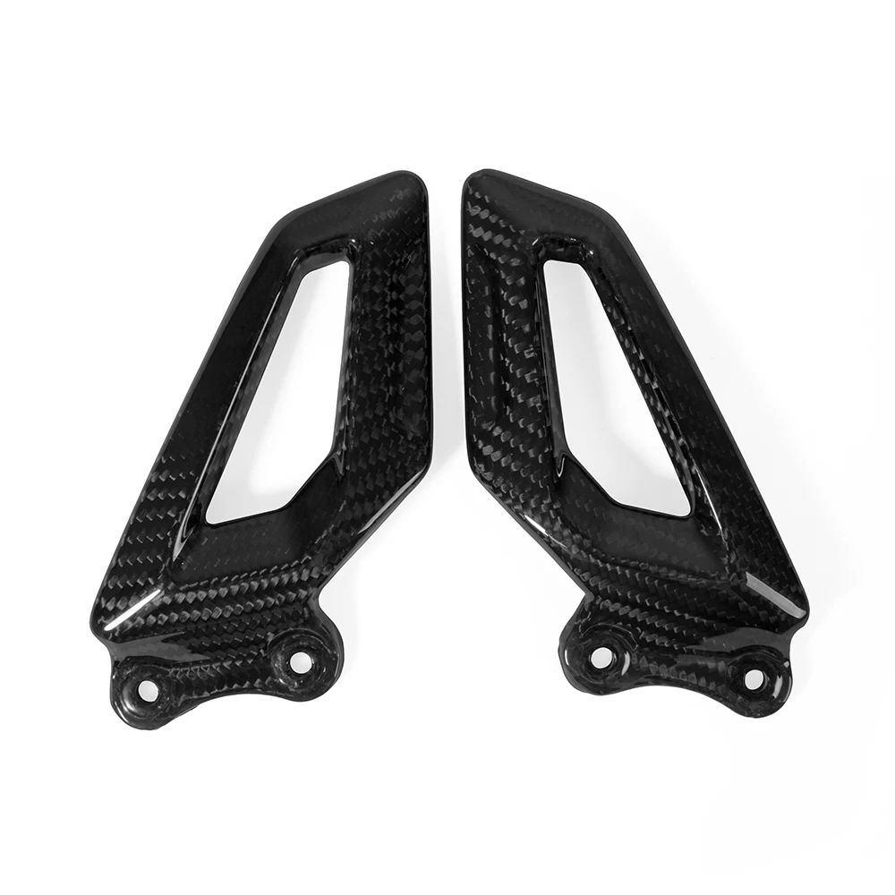 

Motorcycle Carbon Fiber Heel Guard Fairing Foot Peg Plates Accessories for BMW S1000RR S 1000RR 2020