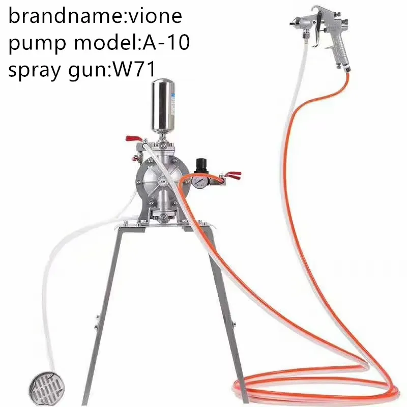 Pneumatic Double Diaphragm Pump Paint Pump, 3/8\