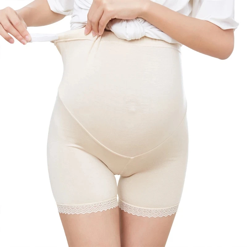 Summer Thin Pregnant Women\'s High-Waist Abdominal Safety Knickers Pants Underpants Belly Underwear for Pregnant Women Pregnancy