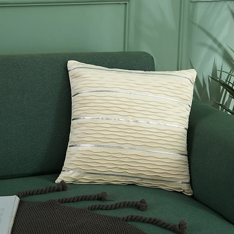 

2021 Luxury Bronzing Cushion Cover 45*45cm Pillow Covers Velvet Pillowcase Home New Year Decorative Sofa Throw Pillowcase