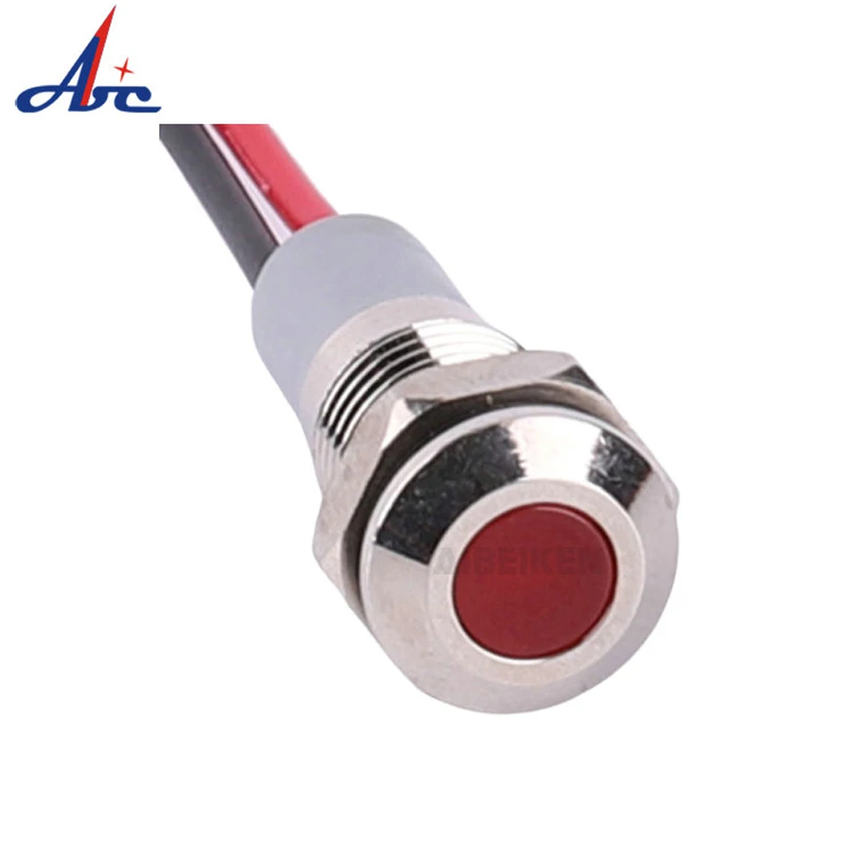 LED Metal Indicator Light 3V 6V 12V 24V 220V Waterproof 6mm Signal Warning Light Led Pilot