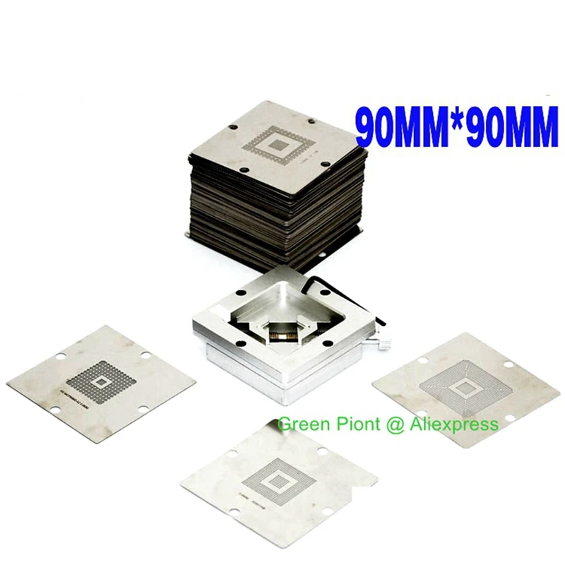 신제품 90x90mm BGA 리볼링 스테이션 스텐실 템플릿 홀더 리플로우 스테이션 액세서리, PCB 칩 납땜 수리 템플릿 홀더