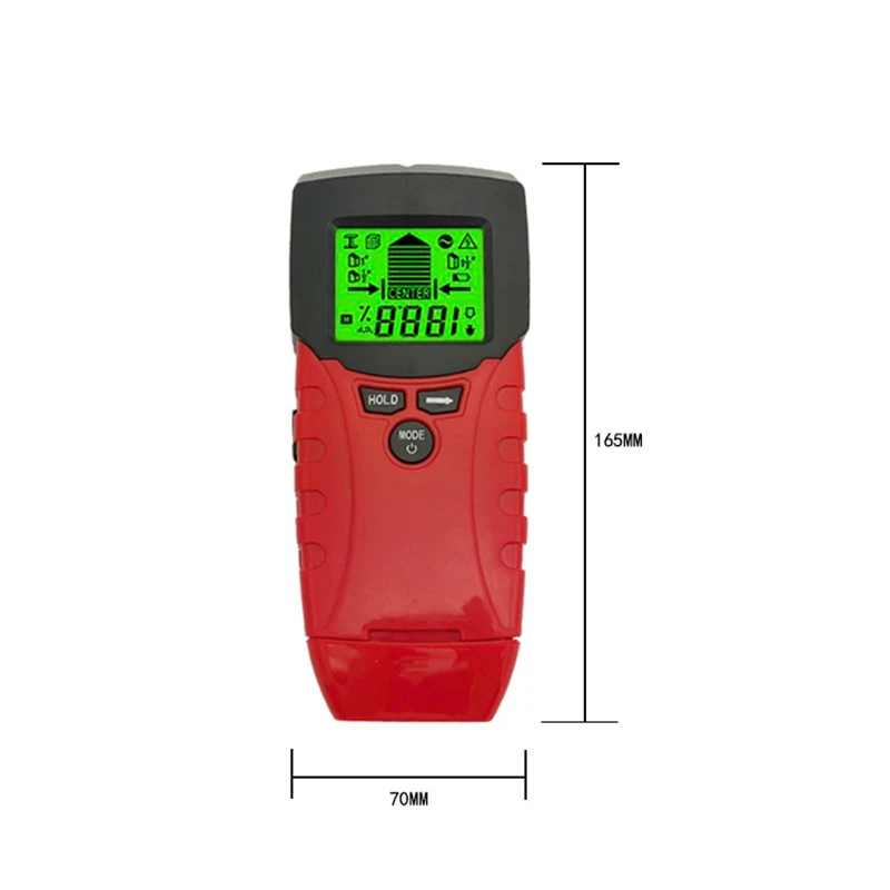 Free Shipping Wall Detector Digital High Accuracy Metal Detector Portable Wood Moisture Detector Measuring Meter Tool TM100