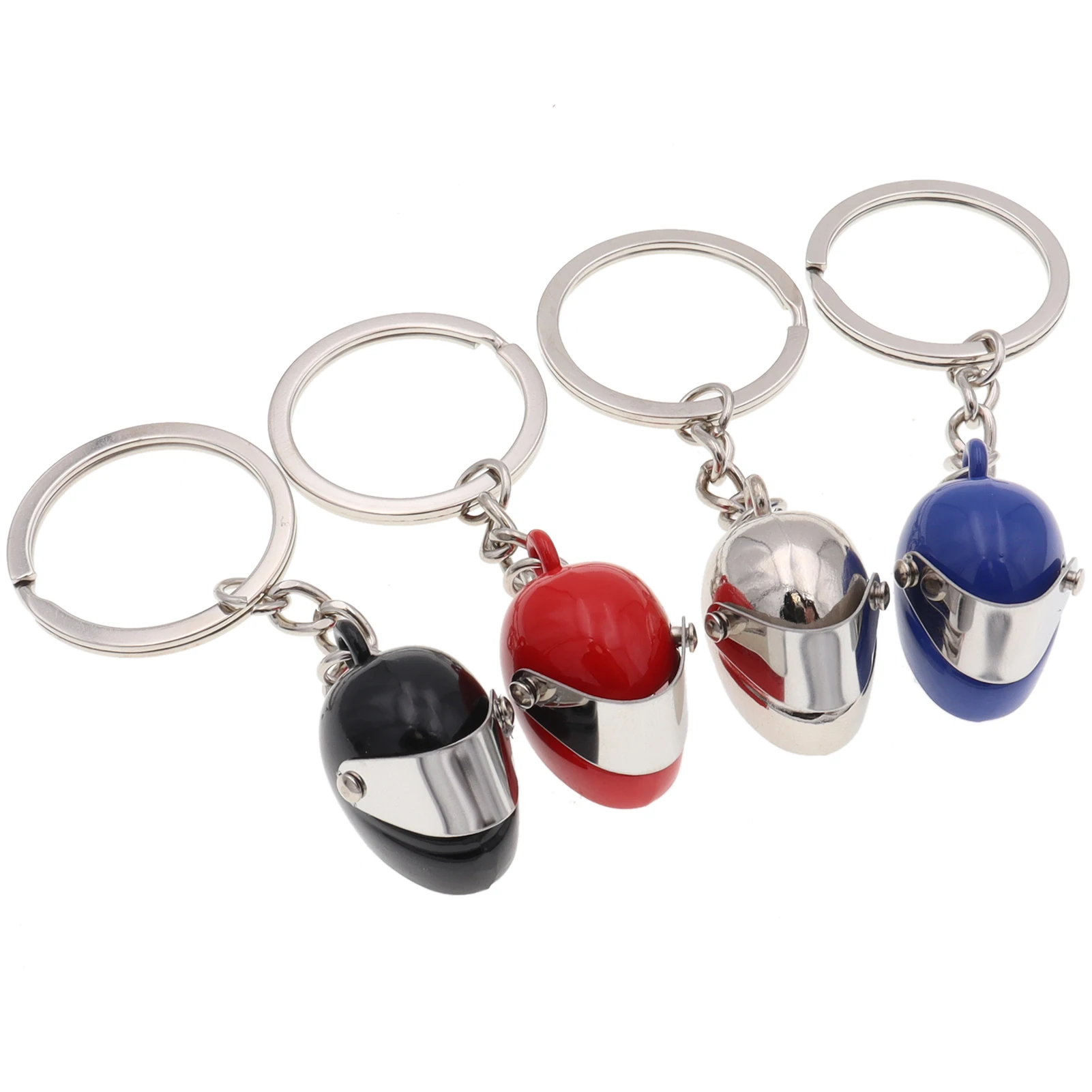 Cute Motorcycle Helmet Keychain Fashion Keyring Model