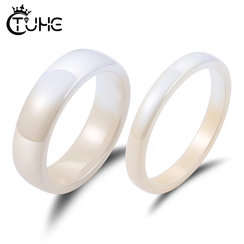 New Design Ceramic Rings Smooth Ceramic Inter-color Ring Fashion Handmade Healthy Ceramic Wedding Jewelry Love Ring for Women