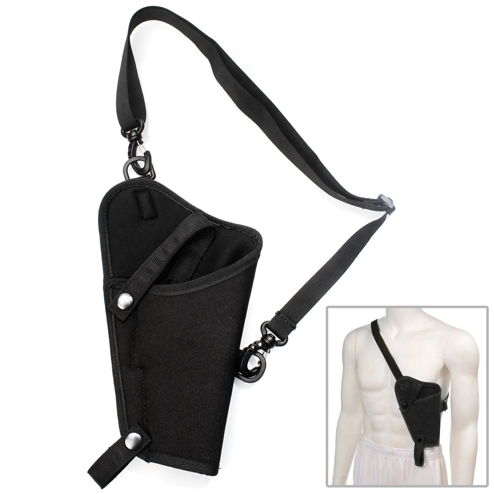 Tactical Universal Gun Holster Adjustable Cross Body Handgun Holsters Nylon Gun Shoulder Holder for 92F 1911A1 .45 Pistol