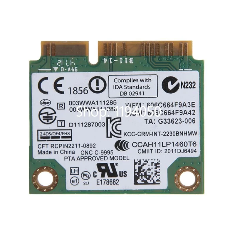 Placa de rede sem fio bluetooth 4.0 wifi n2230 300m mini placa pcie 04w3765 para y400 y500 b590 e430 y410 y430 k29intel 2230