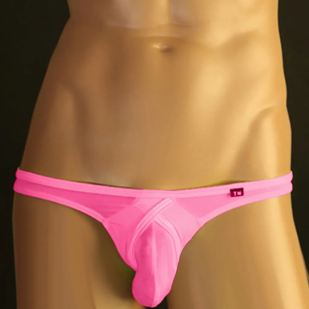 Men Sexy Breathing Underwear Thong Briefs Bulge Pouch G-String Shorts Underpants Casual And Comfortable Men's Sexy Underwear
