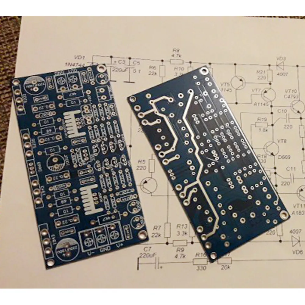 PCB Board 1943+5200 For Audiophile DIY 200W PCB Board Mono Power Amplifier Board