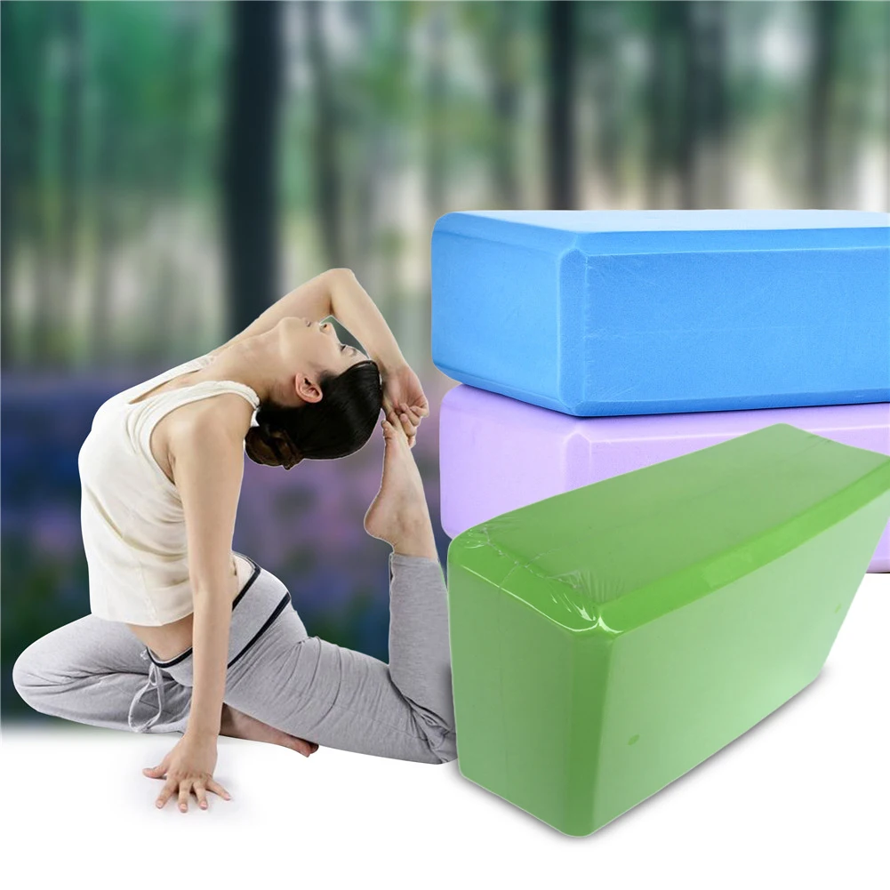 EVA Yoga Block Cubes Bricks Bolster Pillow Cushion Sports Exercise Gym Foam Block Shaping Yoga Supplies Bodybuilding Equipment