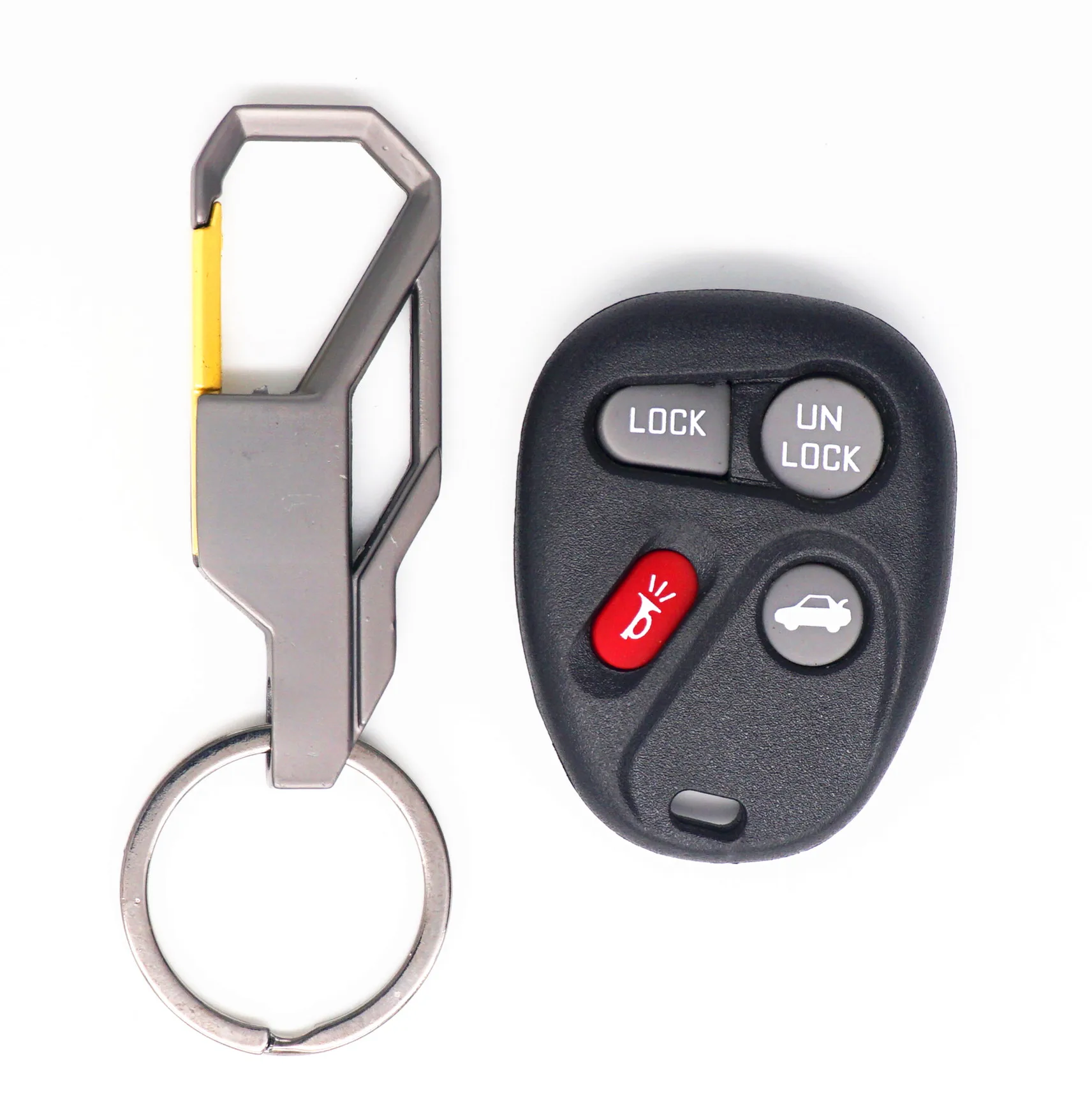 WFMJ 4 Buttons Remote Smart Key Case Chain Shell Fob For Pontiac Oldsmobile GMC Chevrolet Cadillac Buick AB00204T KOBLEAR1XT