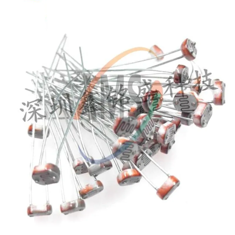 500pcs GL5528 Light Dependent Resistor 5MM Photoresistor GL5537 GL5506 GL5516 GL5539 GL5549