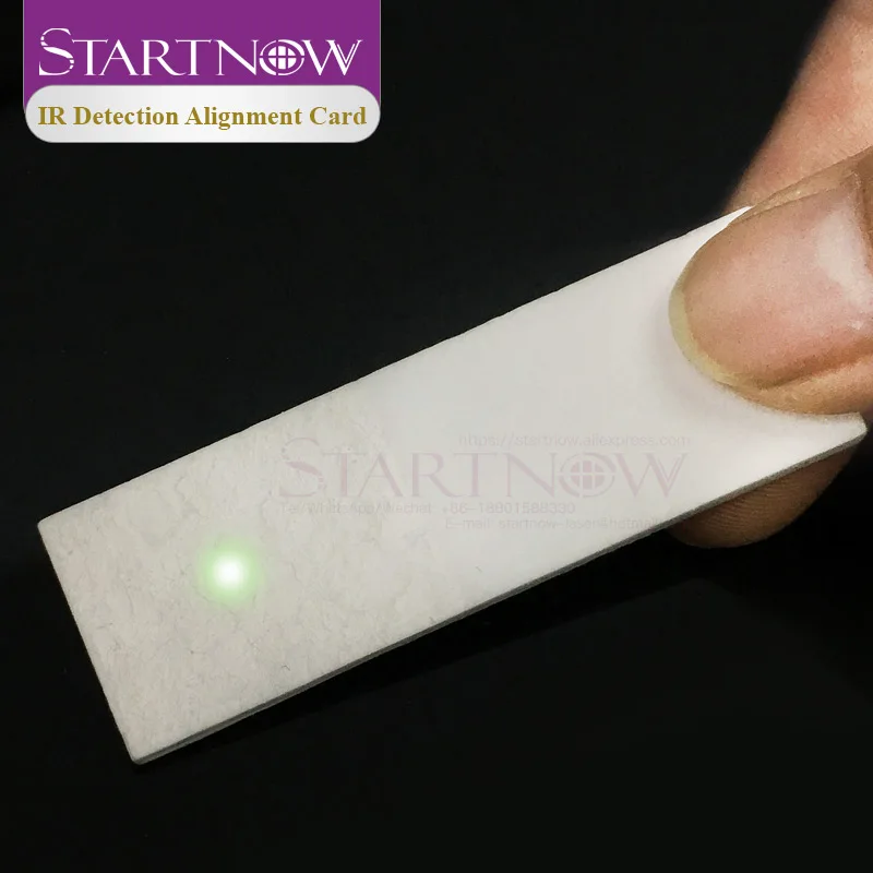 Tarjeta de alineación de detección IR, calibrador de papel de prueba láser, placa cerámica de 180x180mm, papel fotográfico de atenuación láser de