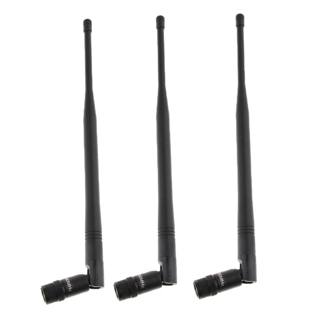 3pcs Durable UHF Wireless Microphone Antenna DIY Black Mic Accessories BNC