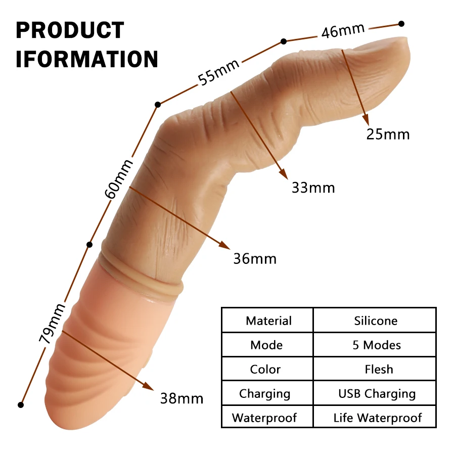 Vibrador de dedo para mulheres, poderoso estimulador do ponto g, massageador da vagina, de silicone com aquecimento, dildo para os dedos,